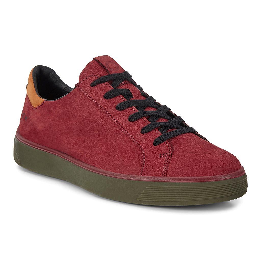 Ecco Street Tray Mens Casual Shoes Red Outlet - India UPC-413270